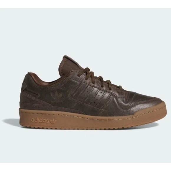 11M / 12W - [NEW] Men's adidas Forum 84 Low CL Shoes 'Brown' JI3284 - Picture 1 of 7